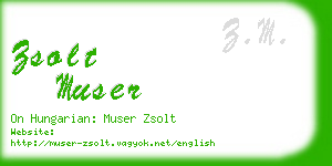 zsolt muser business card